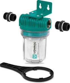VONROC Voorfilter Voor Pompen En Hydrofoorpompen – 12cm – Max. 4000l/h – Universele Voorzetfilter