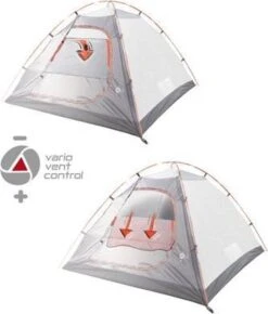 High Peak Kira 3.0 Koepeltent Nimbus - Nimbus Grijs - 3 Persoons -Buitenkampeerwinkel 1021x1200