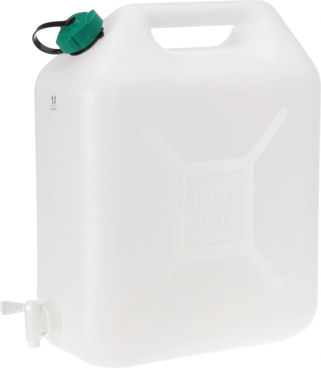 EDA - Jerrycan - Met Kraan - 20 Liter - Jerrycan Voor Water - Wit 3 EDA - Jerrycan - Met Kraan - 20 Liter - Jerrycan Voor Water - Wit - Afbeelding 3