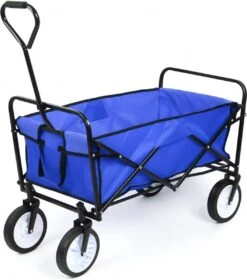 Merkloos Bolderkar - Bolderkar Opvouwbaar - Bolderwagen - Bolderwagen Opvouwbaar - Blauw