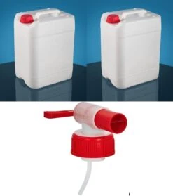 Moralisto Jerrycan-jerrycan Voor Water- 10Liter+10 Liter (2STUKS MET Eén KRAAN)-waterkan