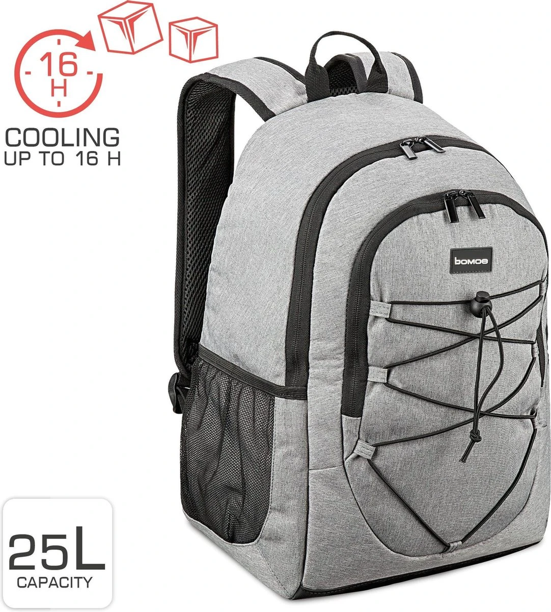 Bomoe Koeltas Rugzak IceBreezer KR45 Koelrugzak Grijs 45x19x33 Cm - 25 Liter 6 Bomoe Koeltas Rugzak IceBreezer KR45 Koelrugzak Grijs 45x19x33 Cm - 25 Liter - Afbeelding 6