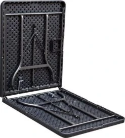 ERRO Vouwtafel - Houtlook - 180x74cm - Zwart -Buitenkampeerwinkel 1083x1200