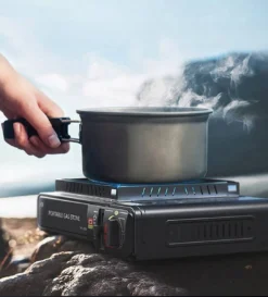 IBright Draagbare Camping Kooktoestel - Gasbrander - 1 Pits Gaspit - Elektrische Ontsteking - 2900 Watt - Met Koffer - Zwart -Buitenkampeerwinkel 1086x1200 4