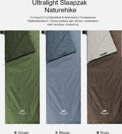 Naturehike® Slaapzak - Lichtgewicht - 205*85cm - Compact - Waterdicht - 3 Seizoenen Slaapzak Lente, Zomer & Herfst - Outdoor - Slaapzakken Volwassen & Kinderen -Buitenkampeerwinkel 1093x1200 1