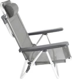 Bo-Camp Beach Chair - Monaco - Aluminium - Grijs -Buitenkampeerwinkel 1096x1200 1