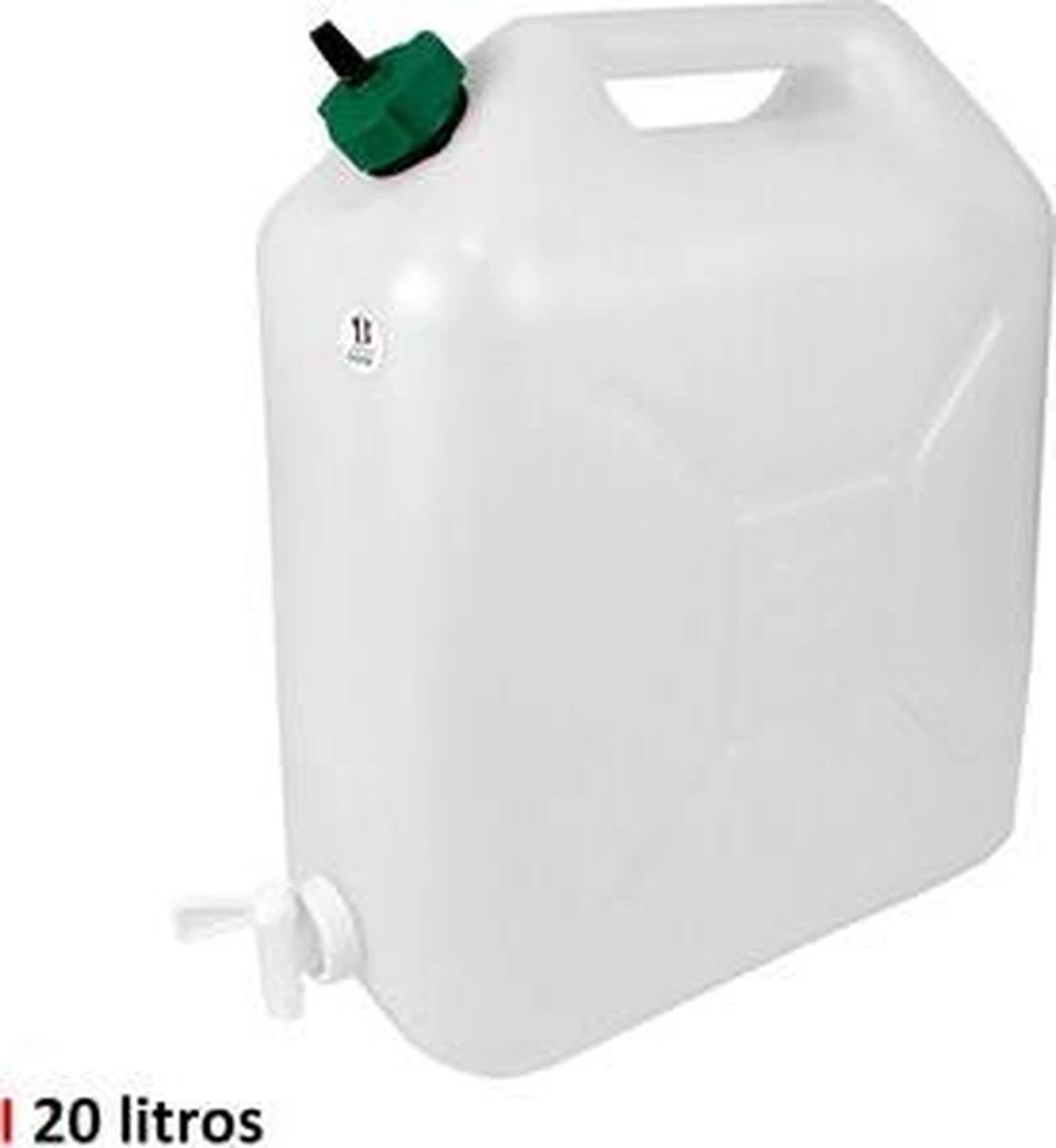 EDA - Jerrycan - Met Kraan - 20 Liter - Jerrycan Voor Water - Wit 2 EDA - Jerrycan - Met Kraan - 20 Liter - Jerrycan Voor Water - Wit - Afbeelding 2