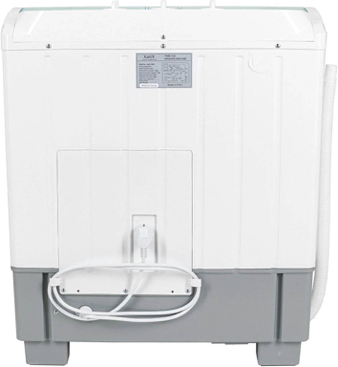 XatiX - Mini Wasmachine Met Dubbele Trommel 5,6 Kg - Toerental 1400 3 XatiX - Mini Wasmachine Met Dubbele Trommel 5,6 Kg - Toerental 1400 - Afbeelding 3
