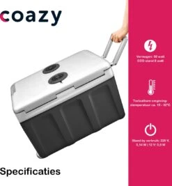 Koelbox Met Wielen Voor Auto & Camping Warm En Koud 40L - Frigobox Elektrisch 12v 230 Volt - MiniBar - Mini Koelkast | Verkoelt En Verwarmt | Eco-modus - Minibar - Mini Koelkast -Buitenkampeerwinkel 1109x1200 1