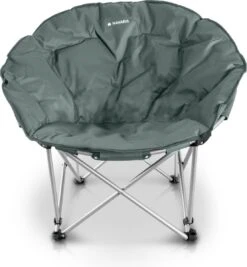 Navaris Klapstoel XXL - Campingstoel Met Opbergtas - Draagbare Stoel Voor Kamperen, Festivals En Vissen -Strandstoel - Inklapbaar - Grijs -Buitenkampeerwinkel 1110x1200 2