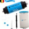 TrailAqua Waterfilter Survival 0.1Micron - Filtert Bacteriën - Snelle Drinkwaterfilter En Waterzuivering Met Waterzak Voor Outdoor, Kamperen, Preppen, Noodgeval En Wandelen