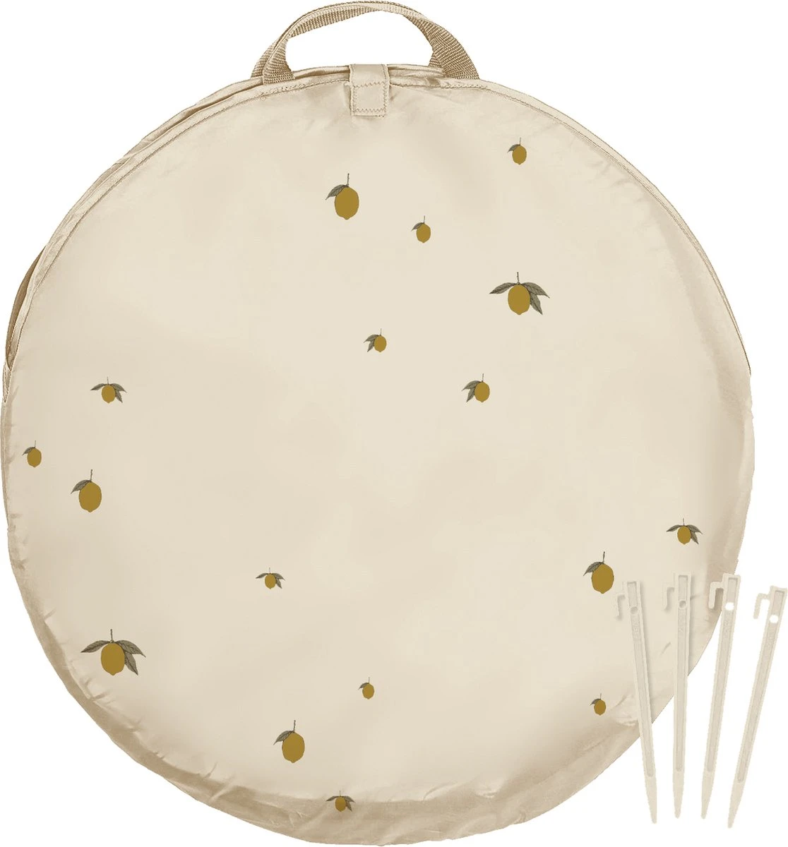 Konges Sløjd - Beach Tent Pop Up Shelter - Strandtent - Tent - Anti UV - Lemon 2 Konges Sløjd - Beach Tent Pop Up Shelter - Strandtent - Tent - Anti UV - Lemon - Afbeelding 2