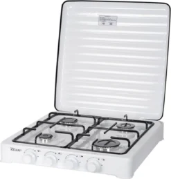Zilan - Gas Kooktoestel 4 Pits - Campingkooktoestel - Gaskookplaat - Wit
