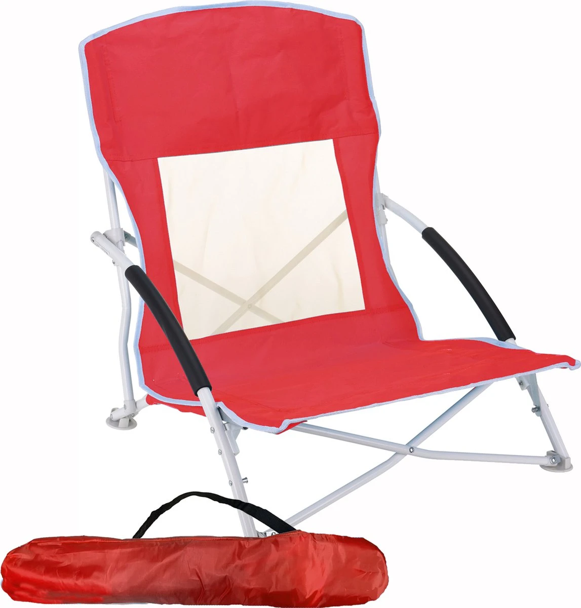 JEMIDI Lichtgewicht Inklapbare Draagbare Strandstoel - Opvouwbare Campingstoel Met Draagtas - Ademend En Comfortabel 4 JEMIDI Lichtgewicht Inklapbare Draagbare Strandstoel - Opvouwbare Campingstoel Met Draagtas - Ademend En Comfortabel - Afbeelding 4