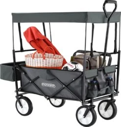 Monzana Bolderkar Opvouwbaar - 100 Liter - Met Afneembaar Dak Grijs -Buitenkampeerwinkel 1148x1200 7