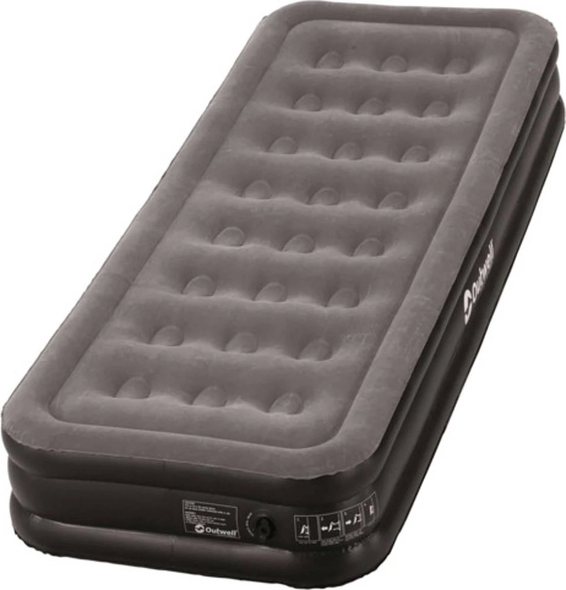 Outwell Flock Excellent Single Luchtbed - 1-Persoons - Grey/black 1 Outwell Flock Excellent Single Luchtbed - 1-Persoons - Grey/black