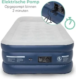 LifeGoods Luchtbed - 1 Persoons - Met Ingebouwde Pomp - Incl. Draagtas En Reparatiekit -Buitenkampeerwinkel 1159x1200 5