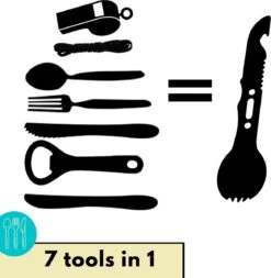 Lynnz® Spork 7 In 1 - Camping Bestek - Campingbestek - Campingservies - Reisbestek - Bestek To Go - Jachtmes - Rambomes -Buitenkampeerwinkel 1170x1200 3