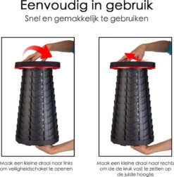 Kampeerkruk - Uitschuifbare Kruk - Rood/Zwart- Tot 120 Kg - Travel Stool - Opvouwbare Campingkruk - Inklapbaar Krukje - Telescopische Kruk - Camping - Outdoor 13 Kampeerkruk - Uitschuifbare Kruk - Rood/Zwart- Tot 120 Kg - Travel Stool - Opvouwbare Campingkruk - Inklapbaar Krukje - Telescopische Kruk - Camping - Outdoor -Buitenkampeerwinkel 1175x1200 1