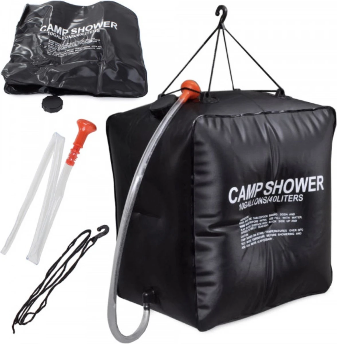 Merkloos Buitendouche Solar - Camping Douche - Solar Buitendouche - Buitendouche Met Warm Water - Zonnedouche - Draagbare Douche - Douchezak 40L 1 Merkloos Buitendouche Solar - Camping Douche - Solar Buitendouche - Buitendouche Met Warm Water - Zonnedouche - Draagbare Douche - Douchezak 40L