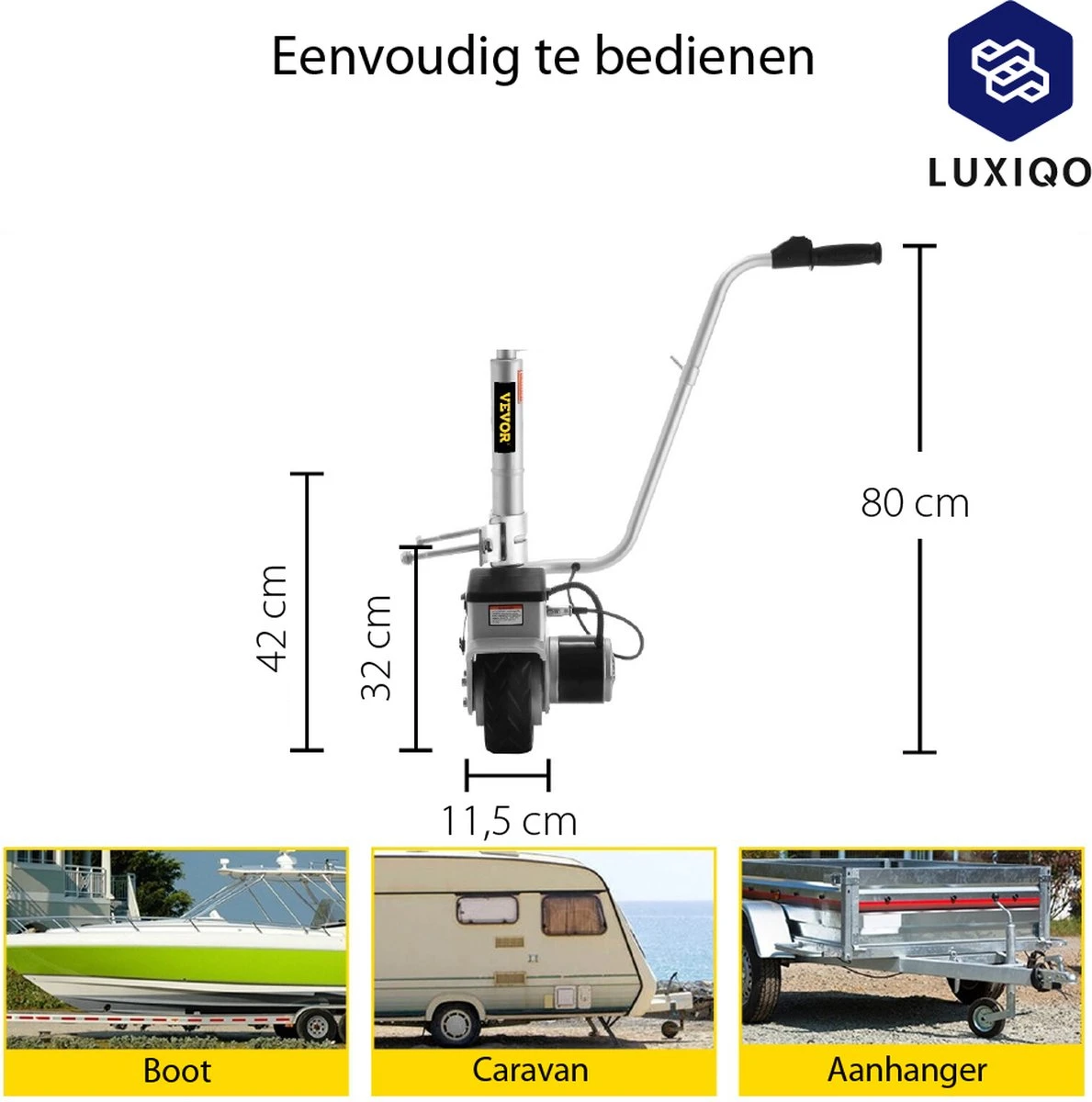 Luxiqo® Elektrisch Neuswiel – Gemotoriseerd Neuswiel – Caravan Mover – Neuswiel Mover – Caravan Neuswiel – Trailer Verplaatser – Elektrische Aanhanger – 350 W – Tot 2270 KG 5 Luxiqo® Elektrisch Neuswiel – Gemotoriseerd Neuswiel – Caravan Mover – Neuswiel Mover – Caravan Neuswiel – Trailer Verplaatser – Elektrische Aanhanger – 350 W – Tot 2270 KG - Afbeelding 5