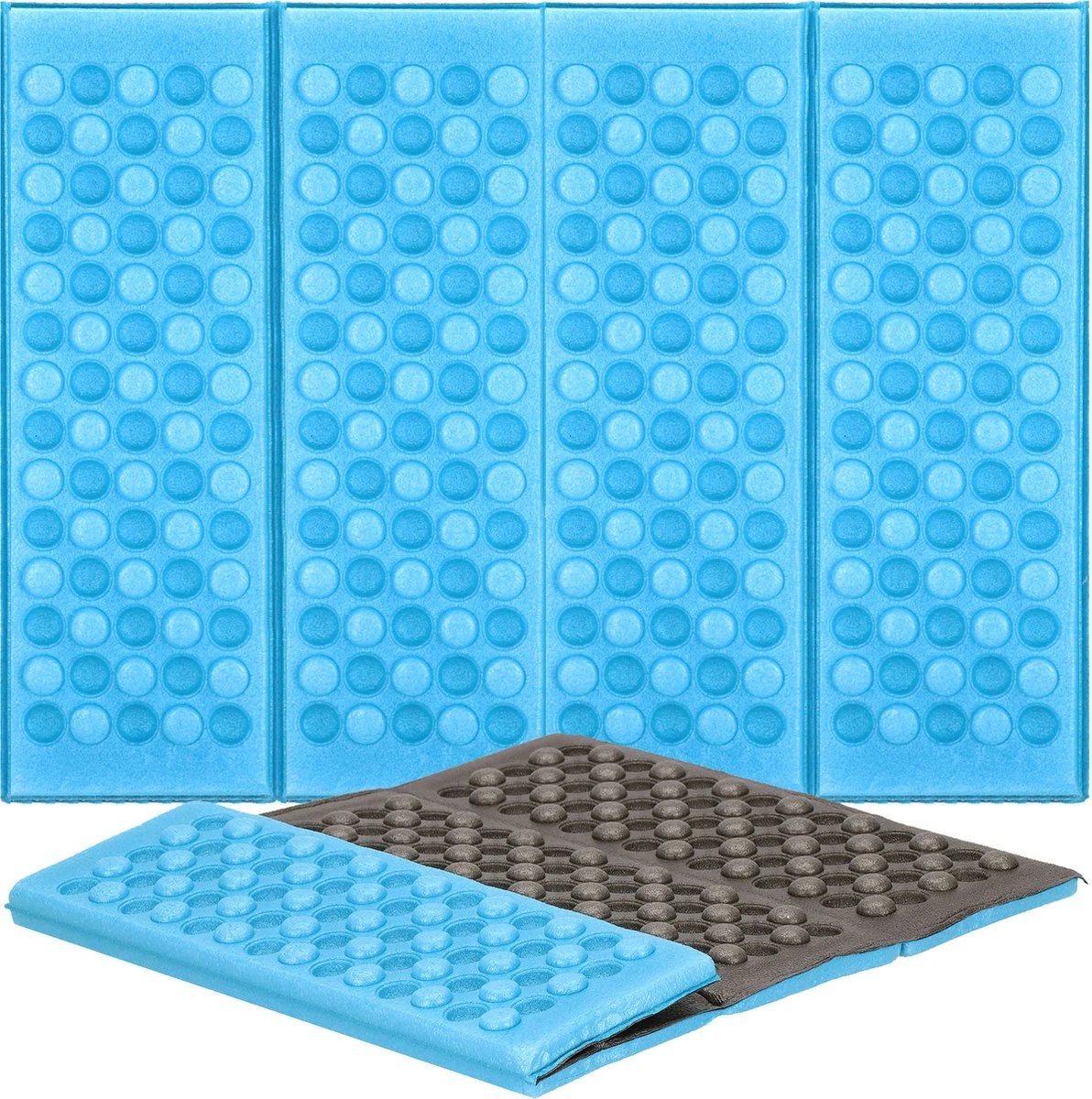 Springos Zitmat | Opvouwbaar Zitmatje | Zitkussen | 28 X 40 X 1 Cm | Blauw 1 Springos Zitmat | Opvouwbaar Zitmatje | Zitkussen | 28 X 40 X 1 Cm | Blauw