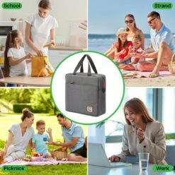 Brisby 4 Laags Geïsoleerde Koeltas - Lunchtas 7 Liter - Donkergrijs -Buitenkampeerwinkel 1197x1200 23