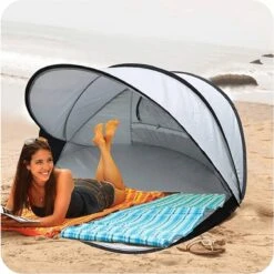 Deryan Luxe Pop Up Strandtent XXL - Anti-UV 50+ - Zilver -Buitenkampeerwinkel 1198x1200 15