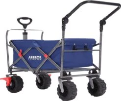 AREBOS Handkar | Transportwagen | Apparatuurwagen | Opvouwbaar | Duwstang| Blauw 23 AREBOS Handkar | Transportwagen | Apparatuurwagen | Opvouwbaar | Duwstang| Blauw -Buitenkampeerwinkel 1200x1000 9