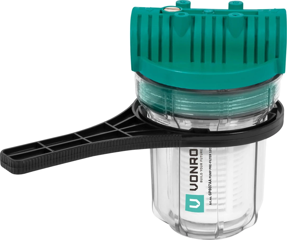 VONROC Voorfilter Voor Pompen En Hydrofoorpompen – 12cm – Max. 4000l/h – Universele Voorzetfilter 5 VONROC Voorfilter Voor Pompen En Hydrofoorpompen – 12cm – Max. 4000l/h – Universele Voorzetfilter - Afbeelding 5