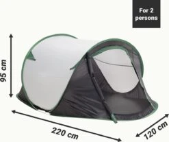 JEMIDI Tweepersoons Pop-up Tent - Opgooitent, Werptent Voor 2 Personen - Ideaal Als Festivaltent Of Kampeertent - Verschillende Kleuren -Buitenkampeerwinkel 1200x1004 1