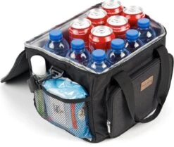 Packaway 4 Laags Geïsoleerde Koeltas - Lunchtas 15 Liter - Zwart -Buitenkampeerwinkel 1200x1014 1