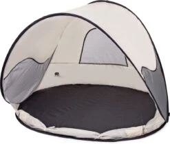 Deryan Luxe Pop Up Strandtent - Anti-UV 50+ - Cream -Buitenkampeerwinkel 1200x1015 1