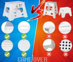 Splendole Opstapje Inklapbaar Caravanopstapje - Opvouwbaar - 120 Kg - 27 Cm Krukje Wit -Buitenkampeerwinkel 1200x1022 6