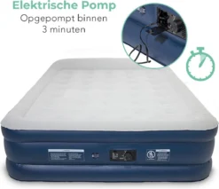 LifeGoods Luchtbed - 2 Persoons - Met Ingebouwde Pomp - Incl. Draagtas En Reparatiekit -Buitenkampeerwinkel 1200x1034 6