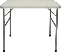 Alu Campingtafel 70x55cm - Inklapbbar Kampeertafel - Picknicktafel Licht Vouwtafel Klaptafel Grijs -Buitenkampeerwinkel 1200x1041