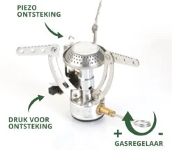 MacGyver Gasbrander Mini RVS - Camping Kookstel - Kookbrander - 10 Cm - Elektronische Ontsteking -Buitenkampeerwinkel 1200x1047 4