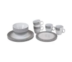 Bo-Camp - Servies - Classic - 16-Delig - Wit/Grijs -Buitenkampeerwinkel 1200x1050 14