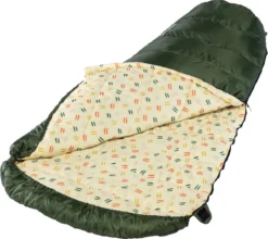 Skandika Vegas-R XXL Slaapzak - Mummieslaapzakken – Slaapzakken Volwassen – Maat XXL – Mummie Slaapzak - Unisex - Katoen, Luxe Kwaliteit, Koppelbaar, 3 Seizoenen, 220 X 110 Cm, -12° Tot -15°C, Outdoor Kampeerslaapzak – Ritssluiting Rechts - Groen -Buitenkampeerwinkel 1200x1068 1