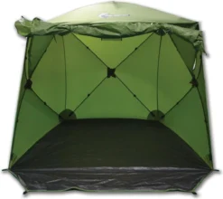 FisherPro Karpertent Met Stormcover – Vistent – Tent - Bescherming Tegen Zon En Wind – 100% Waterdichte Stormhoes – Met Handige Meeneemtas – Ook Geschikt Als Strandtent Of Festivaltent – Extra Veiligheid En Warmte Door Stormcover -Buitenkampeerwinkel 1200x1070 2