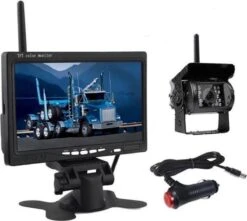 BrandWay Draadloze Auto Achteruitrijcamera Set Met Nachtzicht En 7 Inch Scherm - Achteruitrij Camera Draadloos Voor Auto / Camper / Caravan / Vrachtwagen / Landbouw -Buitenkampeerwinkel 1200x1074 4