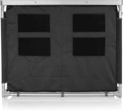 Campart Campingkeuken KI-0734 - Campingkast Groot - 4 Verstelbare Poten - Opvouwbaar En Lichtgewicht - Inclusief Opbergtas - Grijs -Buitenkampeerwinkel 1200x1077