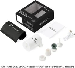 Flextail Gear Luchtbed Pomp Max Pump 2020 - Elektrische Luchtpomp Pomp Luchtbed 3600 MAh - Luchtbedpomp Oplaadbaar - Grijs -Buitenkampeerwinkel 1200x1103 4