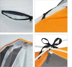 Relaxdays Strandtent Pop-up - Omkleedtent - 145x180 Cm - 2-3 Personen - Beachtent -compact - Oranje -Buitenkampeerwinkel 1200x1113 2
