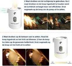 Flextail Gear Max Pump 2 Pro Luchtbedpomp - 4 In 1 - Luchtpomp, Lantaarn, Vacuümpomp, Noodpowerbank - Oranje 19 Flextail Gear Max Pump 2 Pro Luchtbedpomp - 4 In 1 - Luchtpomp, Lantaarn, Vacuümpomp, Noodpowerbank - Oranje -Buitenkampeerwinkel 1200x1114 5