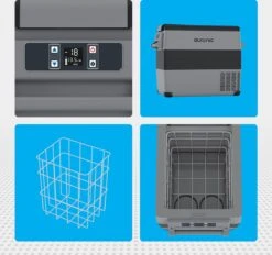 Auronic Elektrische Koelbox - 49.5L - Compressor - 12V En 240V - Grijs -Buitenkampeerwinkel 1200x1129 1