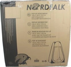 NordFalk Douchetent Pop-up 190 Cm - Camping Douche - Omkleedtent - Incl. Tentharingen En Draagtas - Groen -Buitenkampeerwinkel 1200x1135
