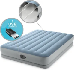 Intex Mid-Rise Comfort - Luchtbed - 2-Persoons - 152x203x36 Cm (BxLxH) - Blauw/Grijs - Met FastFill USB Pomp -Buitenkampeerwinkel 1200x1139 6