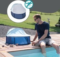 Babymoov Babyni Speelruimte & Extra Bedje Anti-UV FPS 50+ Marinière -Buitenkampeerwinkel 1200x1140