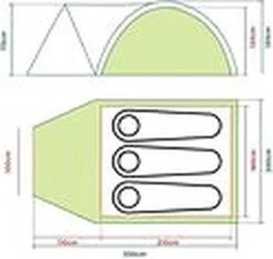 Coleman Darwin 3 Plus Koepeltent - 3-Persoons - Groen -Buitenkampeerwinkel 1200x1141 6